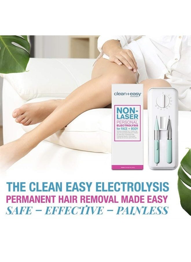 Clean + Easy - Non-Laser Personal Electrolysis for Face and Body, Permanent Hair Removal - Battery Operated - Image 1