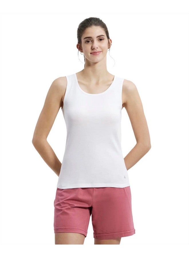JOCKEY Jockey Women's Slim Fit Tank Top A113_White_M - Image 1