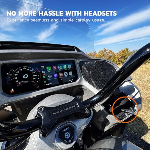 MaedHawk Bypass 2.0 Motorcycle CarPlay Bluetooth Headset Adapter with Passthrough USB-C Charging Port (Grey) - Image 4