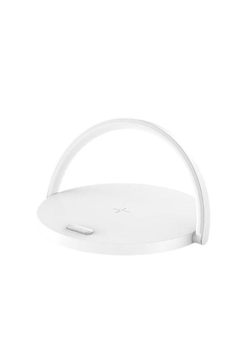 Wireless charger base and the ability to convert it into stand for all devices fast charging10W White