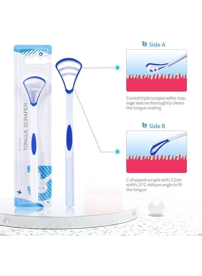 Y-Kelin - Tongue Cleaner Tongue Brush (3 Color Pack) (3 Pack) - Image 3