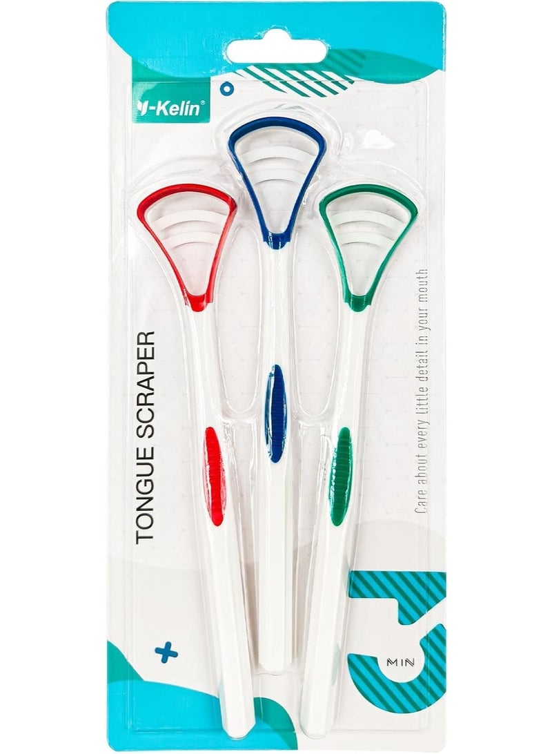 Y-Kelin - Tongue Cleaner Tongue Brush (3 Color Pack) (3 Pack) - Image 1