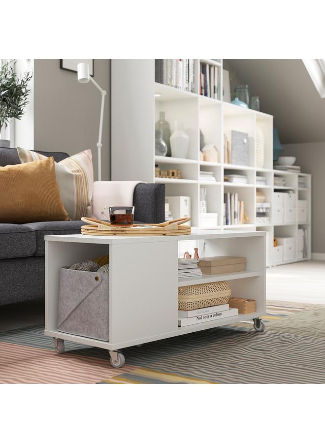 erorex Coffee table, white, 91x37 cm - Image 4