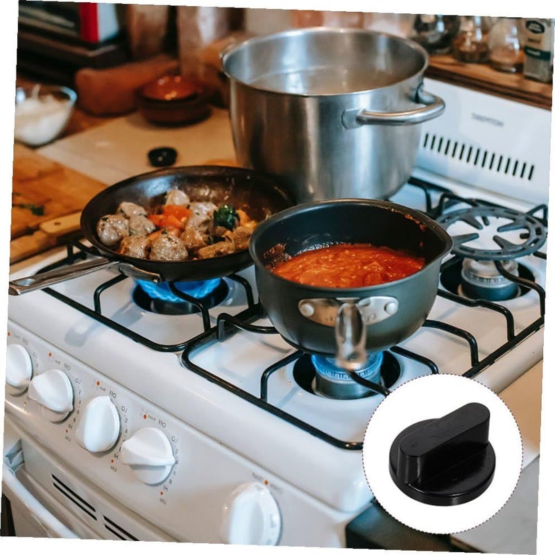 12 Pcs Gas Stove Knobs Replacement For Kitchen Range Burner Easy To Install Black - Image 5