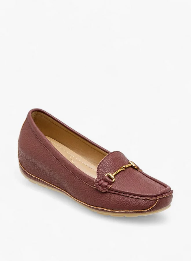Le Confort Metal Accent Comfort Loafers with Wedge Heels