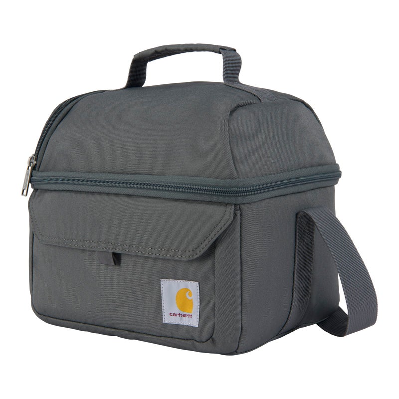 carhartt Carhartt 12 Can Two Compartment Lunch Box  Durable FullyInsulated Lunch Bag for Women  Men Large Lunchbox Gravel 