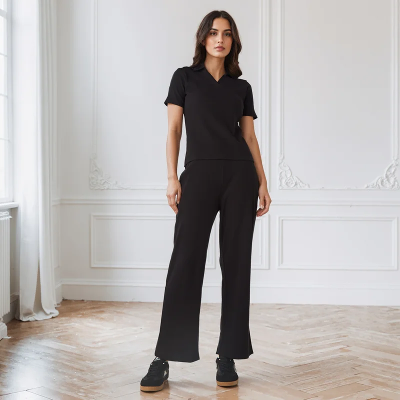 Splash FAV Ribbed Collared Polo T-shirt