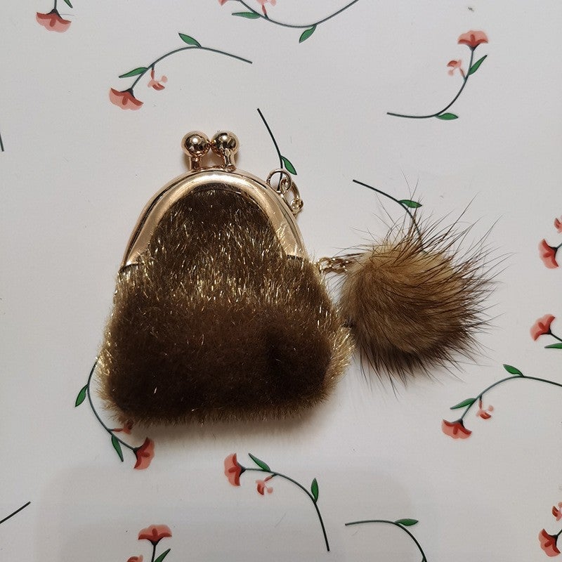 Plush Bag 6*5Cm Toy Handbag Bag Fashion New Storage Bag Doll Accessories Doll Toy 6 Points - Image 1