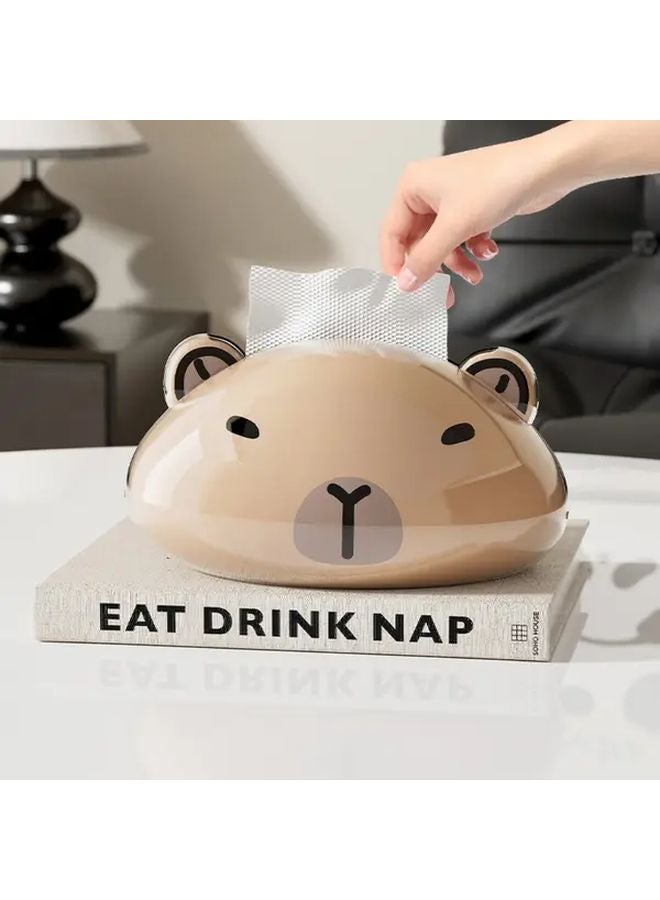 صندوق المناديل المغناطيسي بتصميم الباندا، موزع كبير السعة للمكتب أو الحمام - Image 5