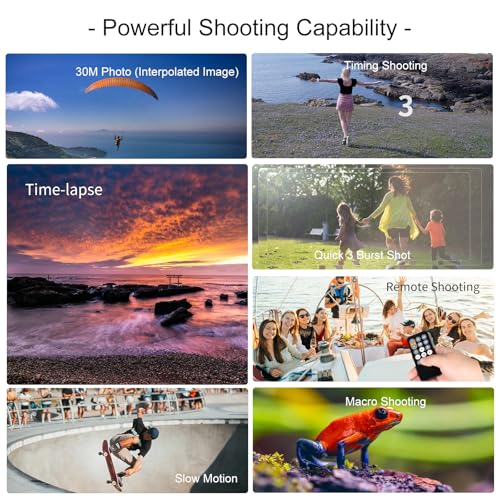 ORDRO 4K Video Camera Camcorder 10X Optical Zoom 30MP 24FPS Vlogging Camera 3.0" IPS Touch Screen Digital Camera with 32G Memory Card - Image 2