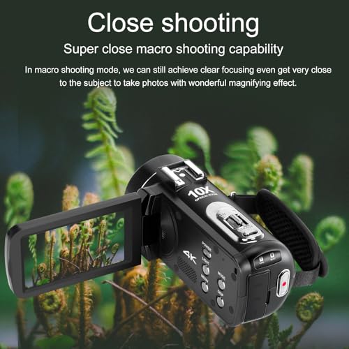 ORDRO 4K Video Camera Camcorder 10X Optical Zoom 30MP 24FPS Vlogging Camera 3.0" IPS Touch Screen Digital Camera with 32G Memory Card - Image 4