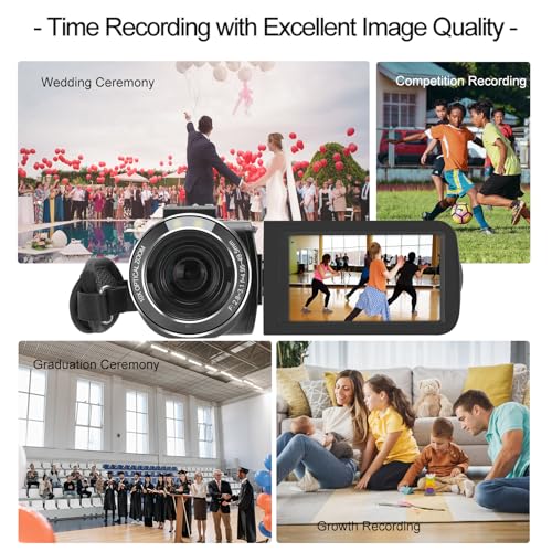 ORDRO 4K Video Camera Camcorder 10X Optical Zoom 30MP 24FPS Vlogging Camera 3.0" IPS Touch Screen Digital Camera with 32G Memory Card - Image 5