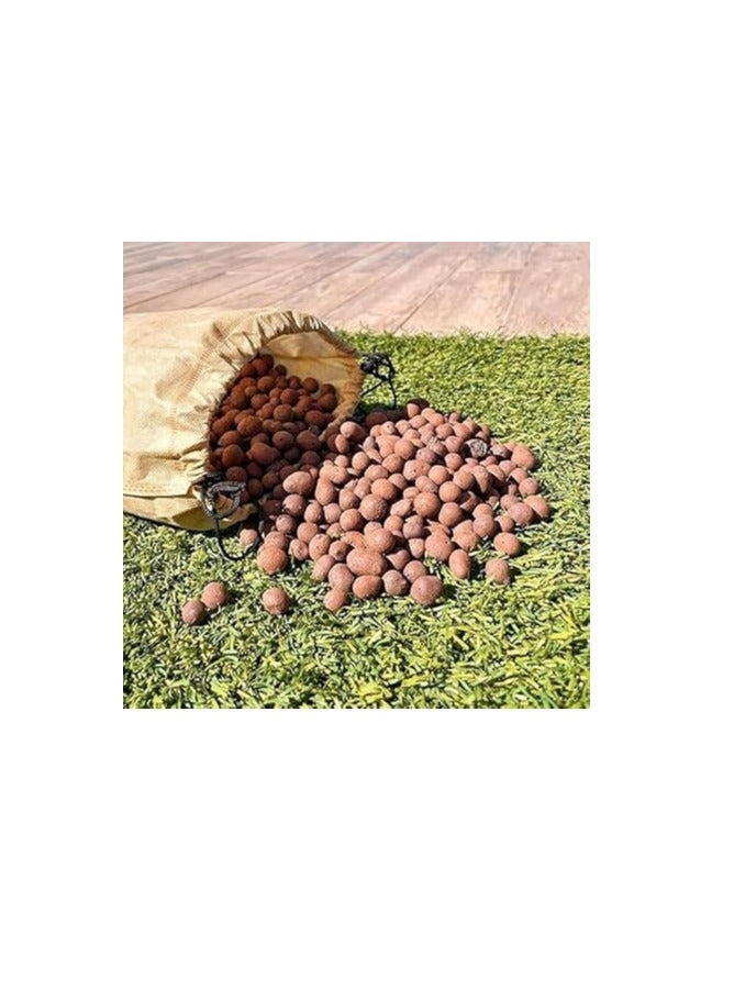 8 lb Organic Expanded Lyca Clay Pebbles for Hydroponics, Orchid Growing, Aquaponics, Drainage, Decor, 100% Natural Lyca Clay Balls for Plants - Image 1
