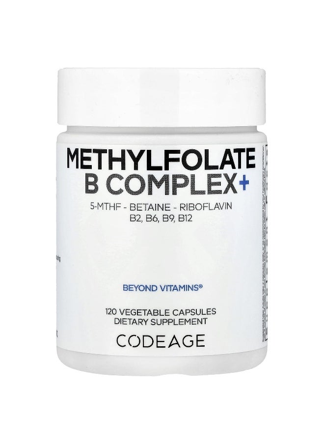 Codeage - Codeage, Methylfolate B Complex+, 120 Vegetable Capsules - Image 1