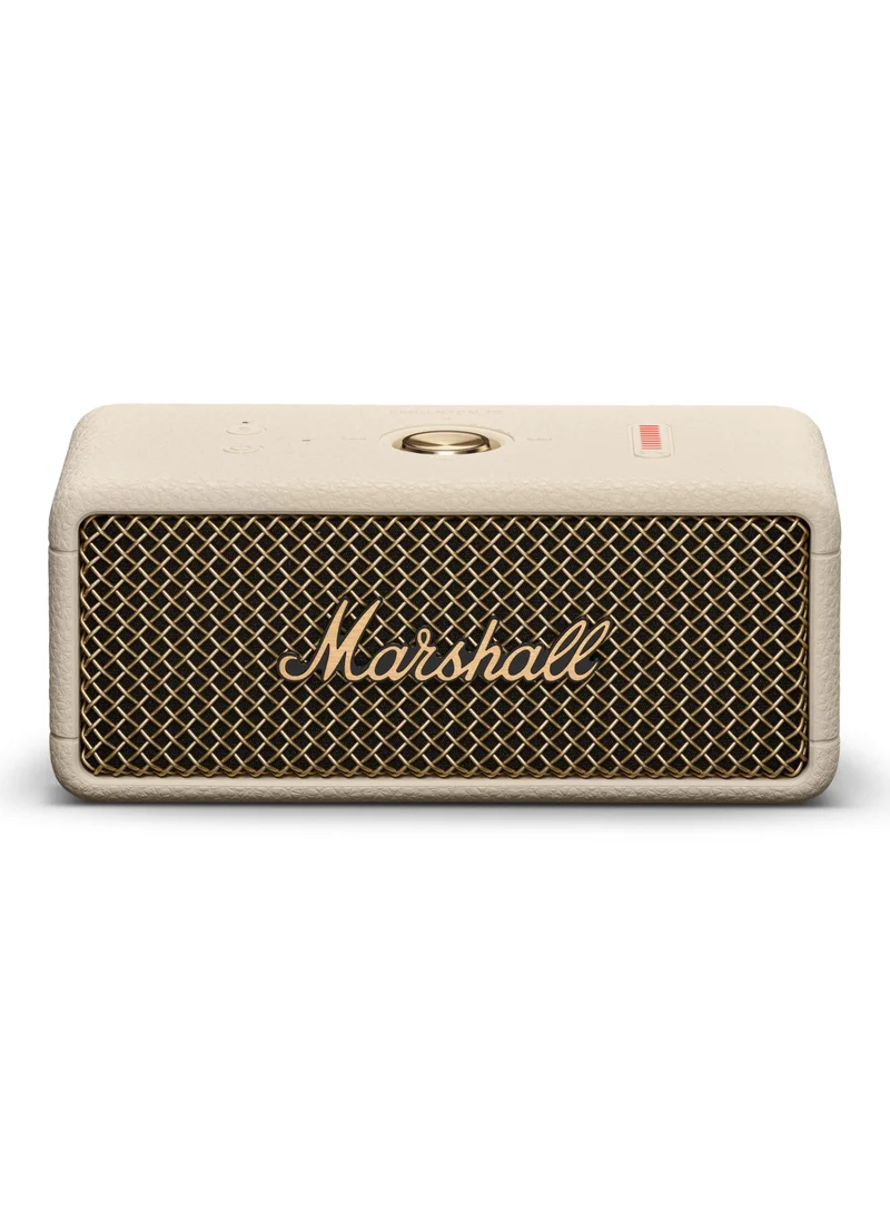 Marshall Emberton III Portable Bluetooth Speaker - Water Resistant Wireless Speaker Portable Speaker with 32+ Hours of Playtime - Cream