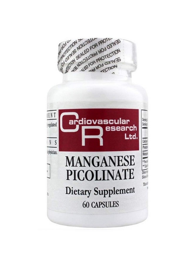 Cardiovascular Research Manganese Picolinate, White, 60 Count
