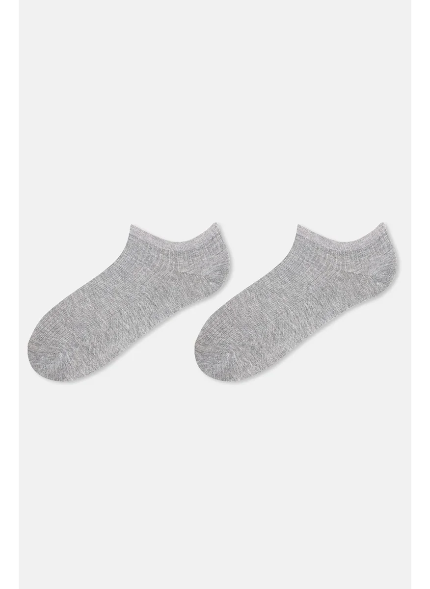 dagi Gray Men's 2-Pack Bamboo Booties Socks