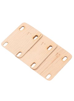 Thoraya Electric Guitar Neck Shim Maple Wood Neck Shim Spacer Instrument Accessory for Replacement 3pcs 1°  - Image 2