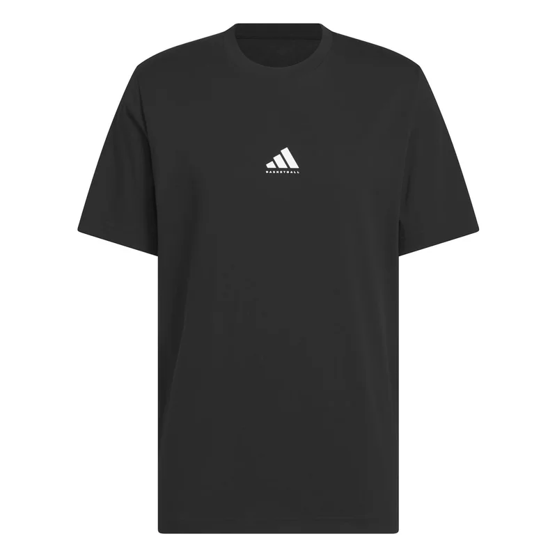 Adidas BLACK/WHITE Basketball Graphic Tee for Men | Best Price UAE