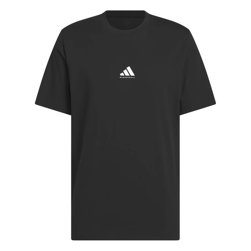Adidas BLACK/WHITE Basketball Graphic Tee for Men | Best Price UAE