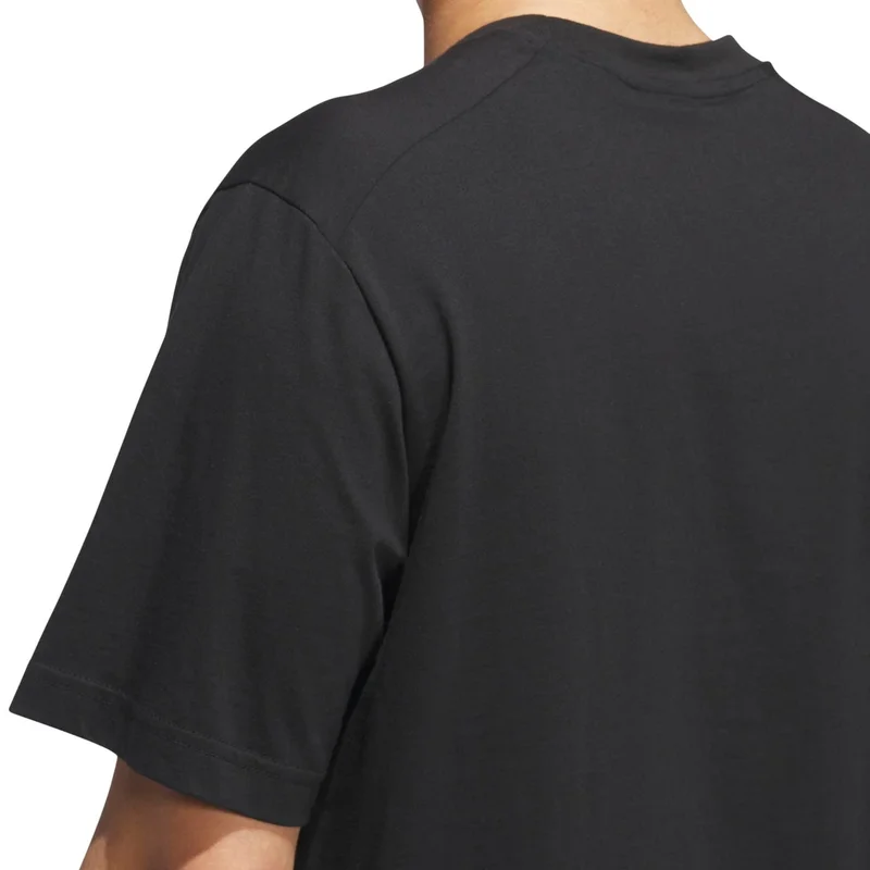 Adidas BLACK/WHITE Basketball Graphic Tee for Men | Best Price UAE