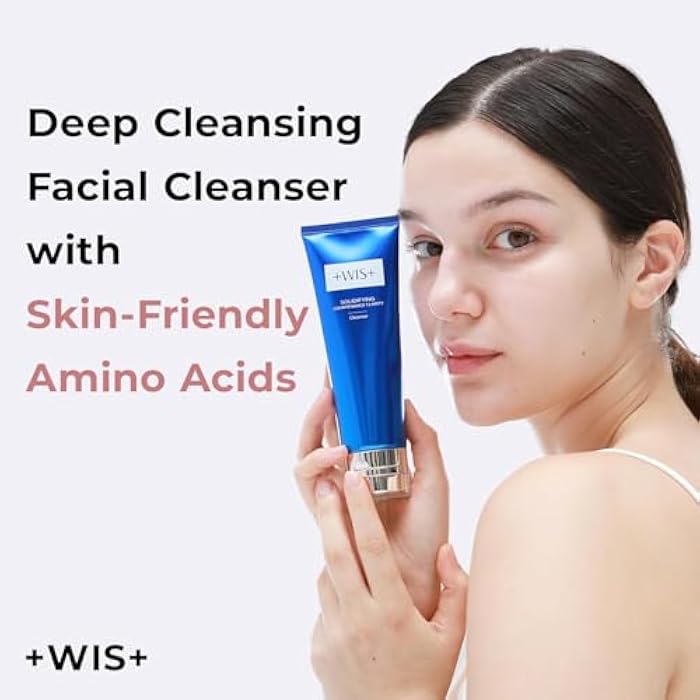 +WIS+ Gentle Face Wash with Skin-Friendly Amino Acids, Hydrating Facial Cleanser With Hyaluronic Acid, Daily Facial Cleansing Wash For Dry Skin, Safe on Sensitive Skin (3.52 fl.oz) - Image 2