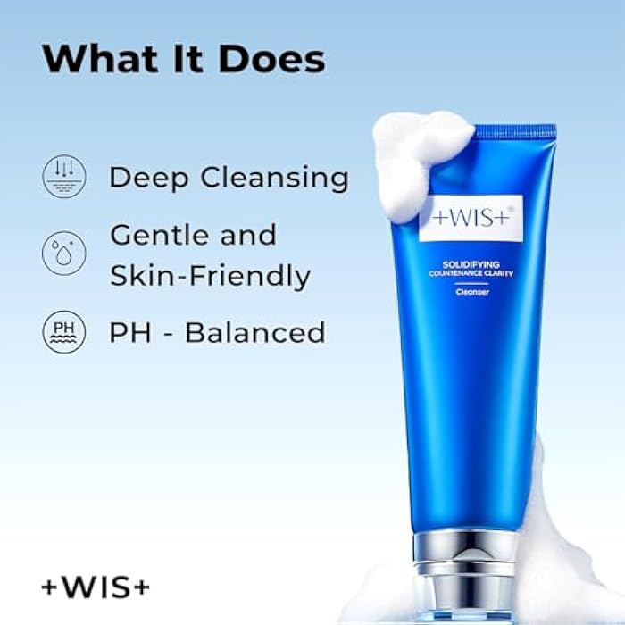 +WIS+ Gentle Face Wash with Skin-Friendly Amino Acids, Hydrating Facial Cleanser With Hyaluronic Acid, Daily Facial Cleansing Wash For Dry Skin, Safe on Sensitive Skin (3.52 fl.oz) - Image 3