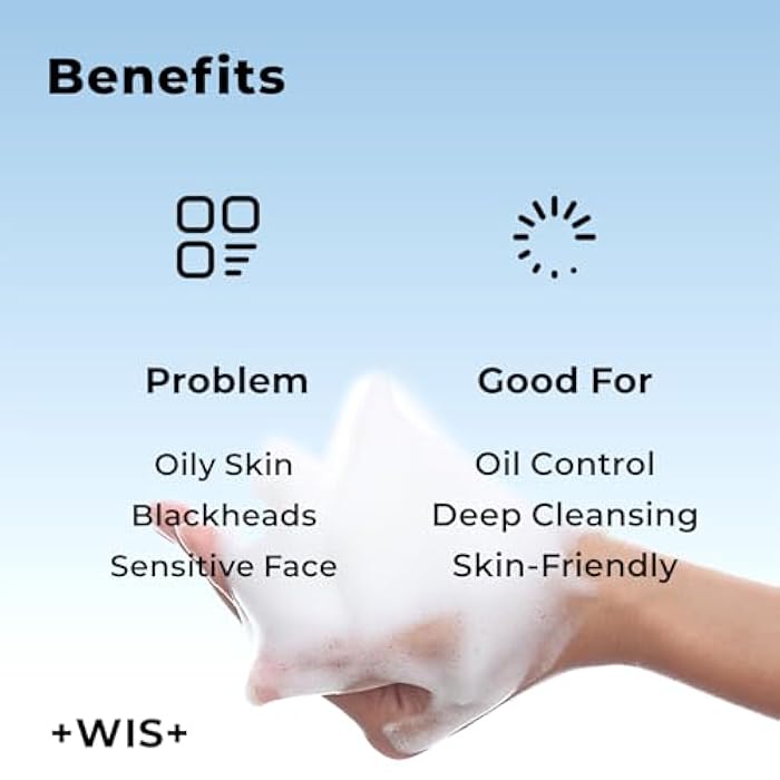 +WIS+ Gentle Face Wash with Skin-Friendly Amino Acids, Hydrating Facial Cleanser With Hyaluronic Acid, Daily Facial Cleansing Wash For Dry Skin, Safe on Sensitive Skin (3.52 fl.oz) - Image 4