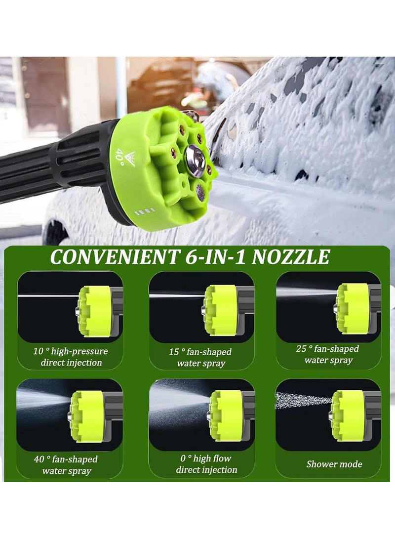 Cordless Pressure Washer,48V Portable High Power Washer with 1PCS Battery 12000MAH,6-in-1 Adjustable Nozzle,Cordless Power Washer with 5m/16.4FT Hose,Electric High Pressure Cleaner for Car,Garden,Floor - Image 3