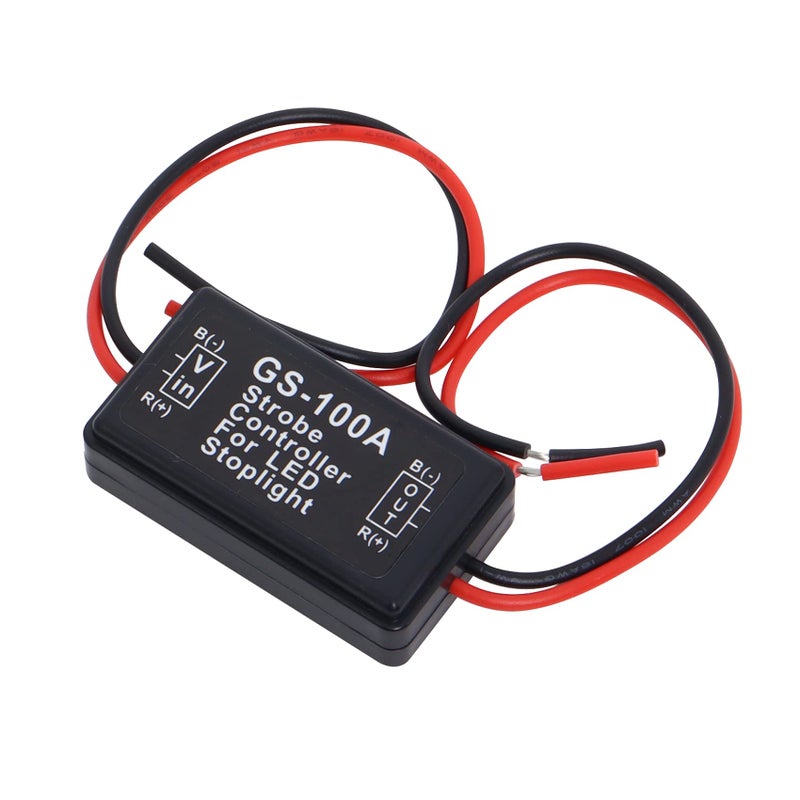 Podoy GS100A Flash Strobe Controller Flasher Module for LED Brake Tail Stop Light 12V24V