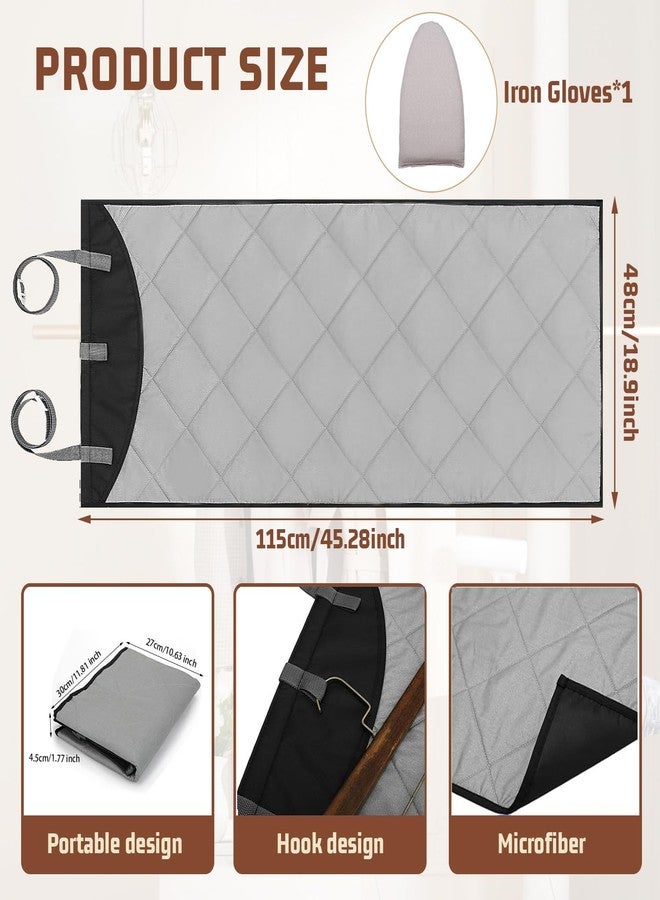 Could Spark Over The Door Steamer Pad With Heat-Resistant Glove Steamer Board for Clothes Hanging Ironing Board Over The Door Portable Ironing Mat for Home And Travel Use - Image 2
