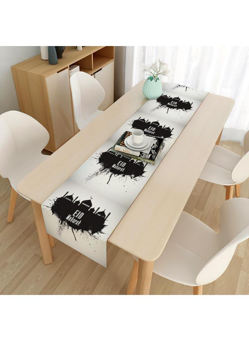 General Eid Mubarak Table Flag Table Runner Ramadan Kareem Table Decorations  Ramadan Decor Sets For Dining Supply  - Image 1