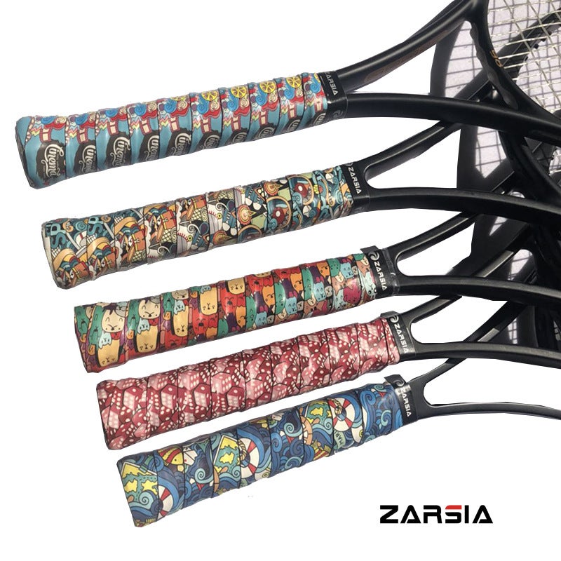Zarsia'S New Frosted Printed Sweat-Absorbent Band, Colorful Mesh Badminton Racket Hand Gel, Dry Anti-Slip Anti-Sweat Band 3Cm - Image 2