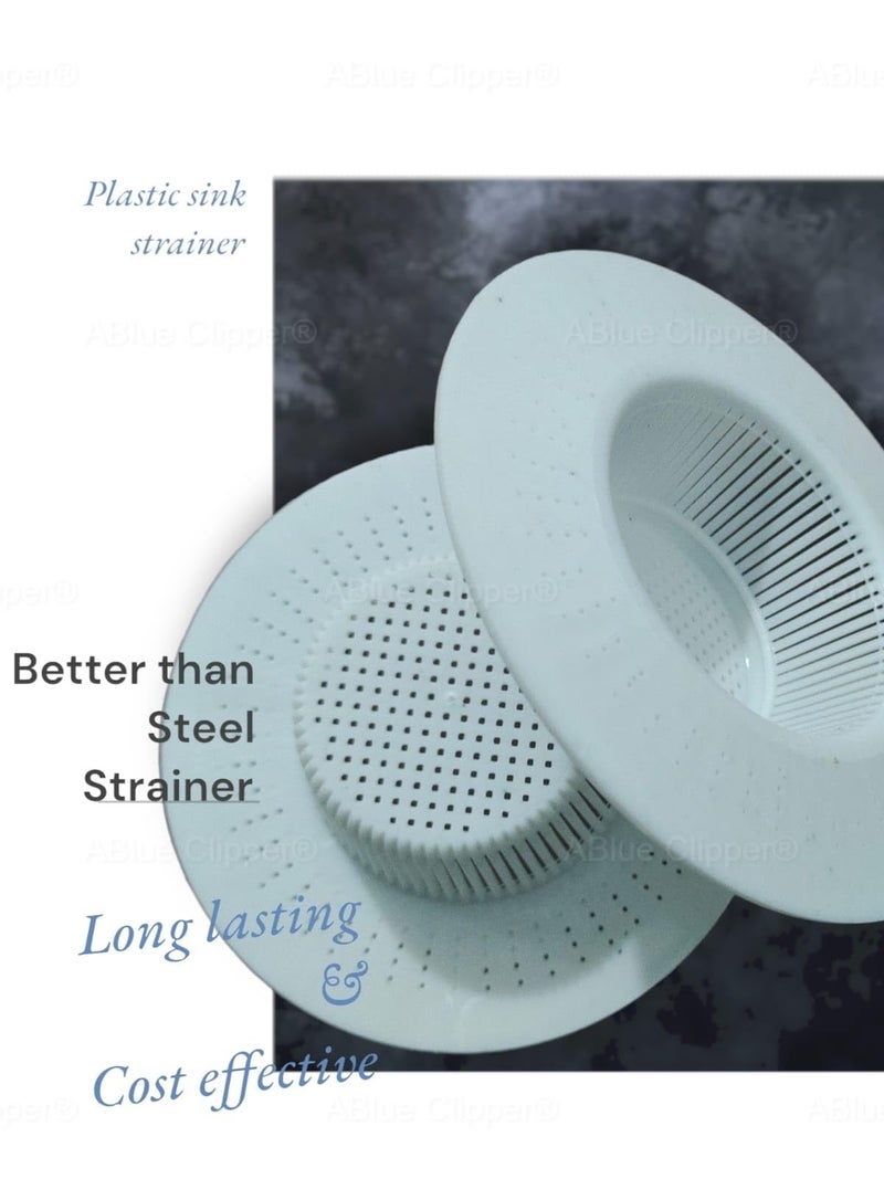 ABlue Clipper Plastic Sink Strainer for Kitchen | Waste Filter Jali | Basin Strainer | Sink Jali | Waste Filter Cup | Sink mesh Filter | Plastic Drain Strainer - Image 4