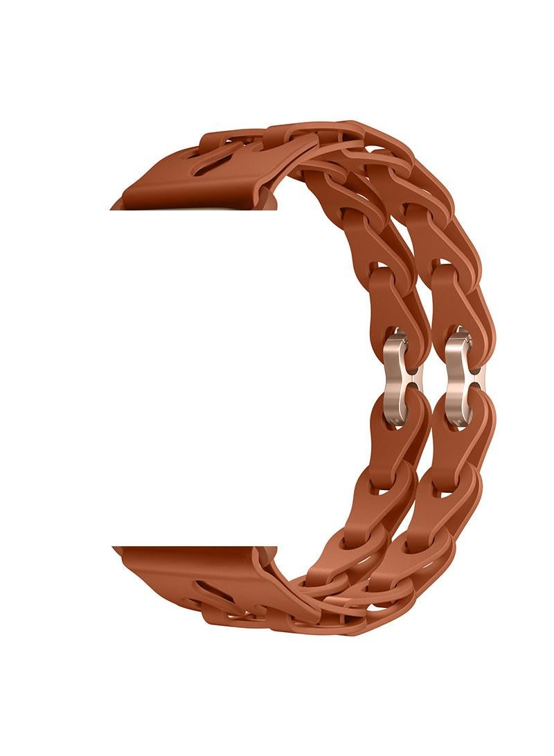 Y&D For Apple 42/44/45/49mm Fashion Hollow Silicone Bracelet Strap - Image 1