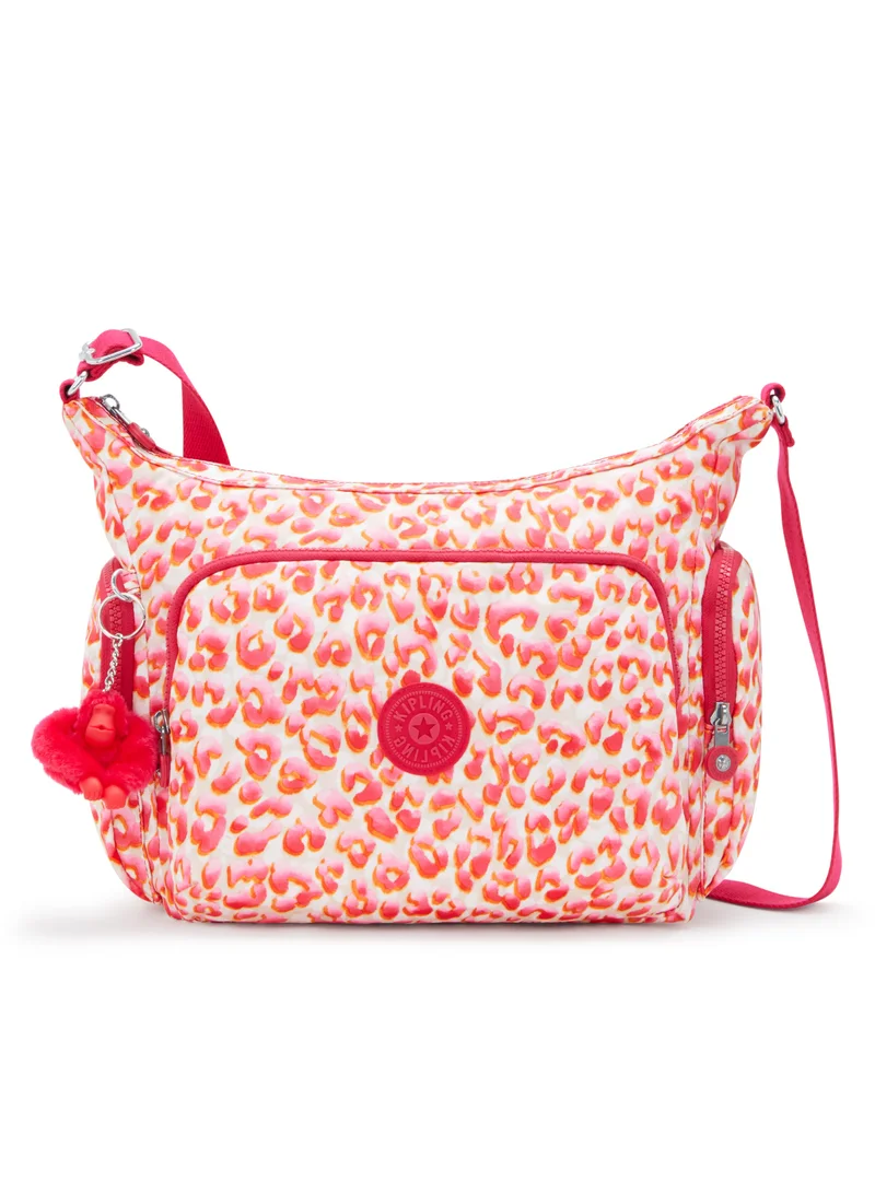 كيبلينغ GabbLarge Crossbody Bag with Adjustable Straps Latin Cheetah-I65256LX