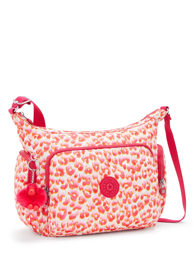 كيبلينغ GabbLarge Crossbody Bag with Adjustable Straps Latin Cheetah-I65256LX