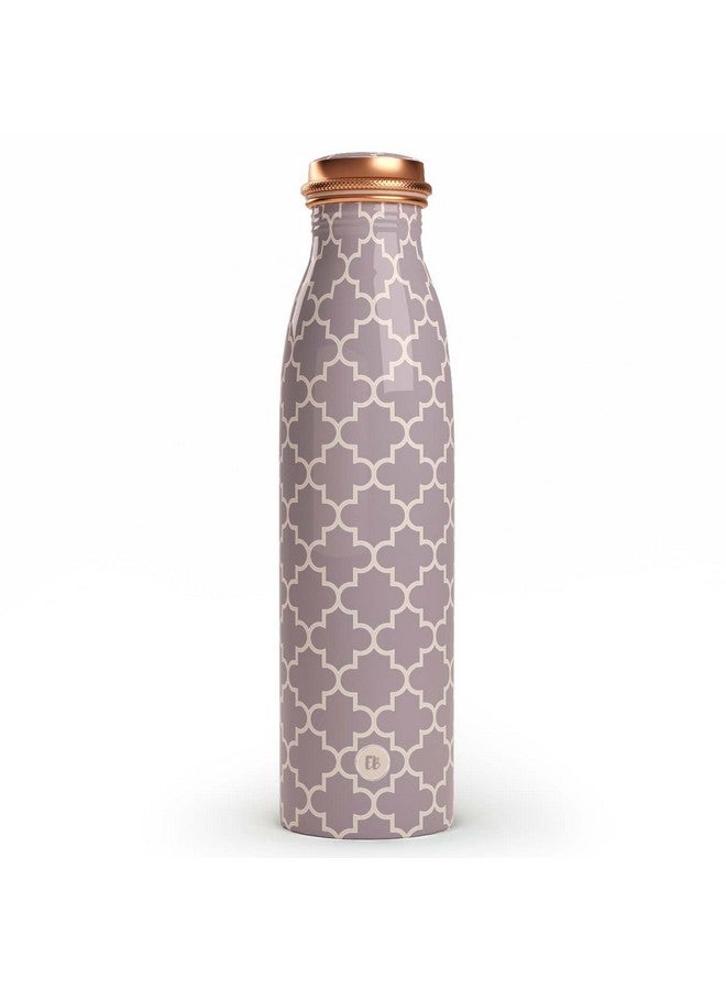 EB-Everything Beautiful Pure Copper Water Bottle 1 Litre Leakproof with Smooth Grey Printed Seamless Design made of Tamba Suiatable Birthday Gift for Men & Women by ebstore - Image 2