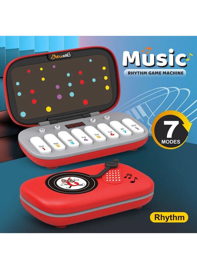 آلة لعبة الموسيقى "Green Rhythm Master" مع 7 أوضاع تفاعلية، لعبة تعليمية محمولة - Image 1