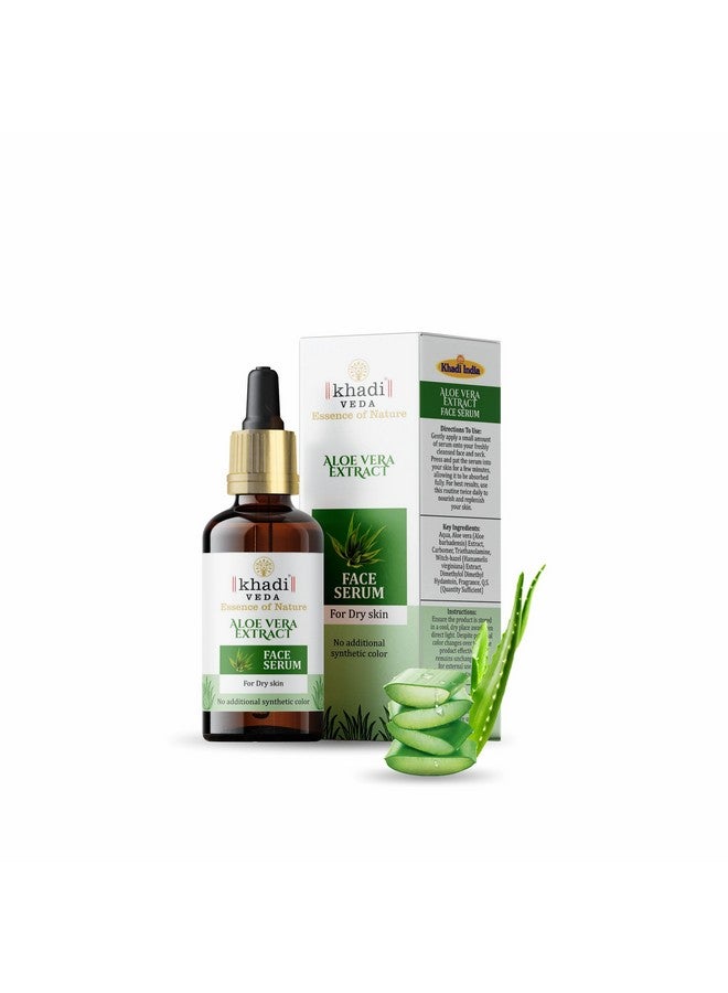Khadi Veda Dry Skin Face Serum 50ML with Aloe Vera Extract Helps In Nourishment & Firmness Suitable for Unisex(Pack of 2) - Image 1