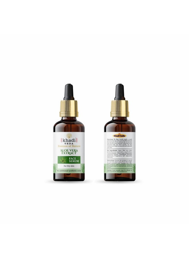 Khadi Veda Dry Skin Face Serum 50ML with Aloe Vera Extract Helps In Nourishment & Firmness Suitable for Unisex(Pack of 2) - Image 2