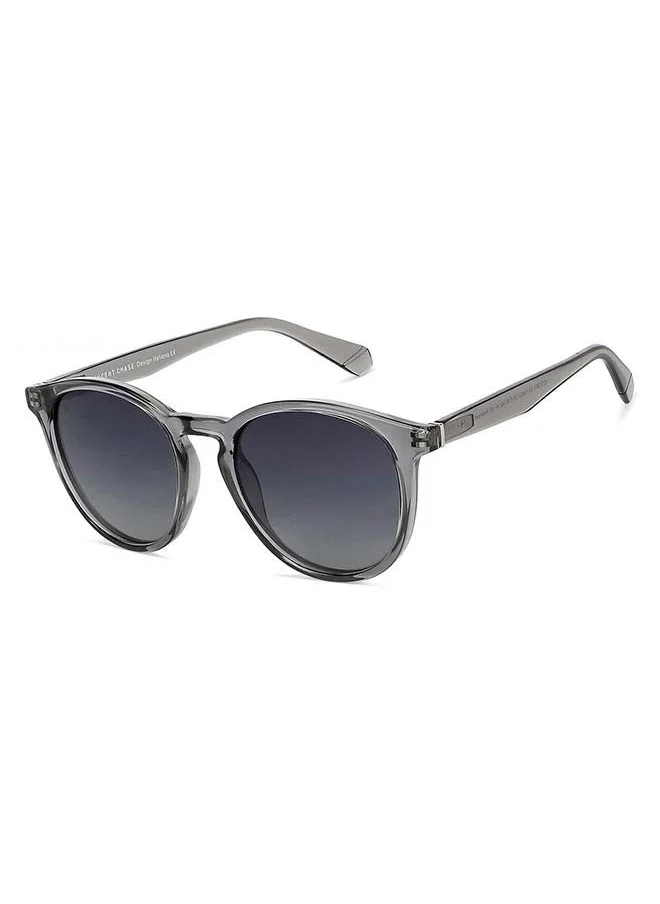 VINCENT CHASE Mirage Full Rim Round Frame Polarized & UV Protected Sunglasses VC S13972 - 51mm - Grey