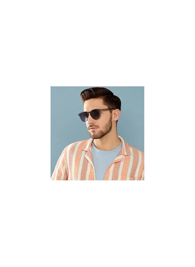 فينسينت تشيس Mirage Full Rim Round Frame Polarized & UV Protected Sunglasses VC S13972 - 51mm - Grey