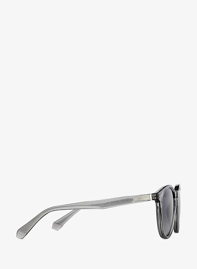 Vincent Chase  Vincent Chase By Lenskart | Mirage Full Rim Round Frame Polarized & UV Protected Sunglasses VC S13972 - 51mm - Grey  | Best Price UAE
