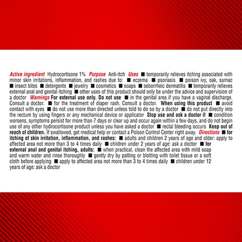 كورتيزون 10 كورتزون 10 كريم مضاد للحكة بقوة قصوى مع الألوة المهدئة، 1% هيدروكورتيزون كريم، 2 أونصة - Image 3