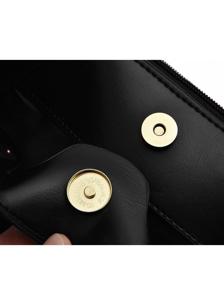 Aethvive Retro Elegant Handbag AdvancedWomen's Versatile Crossbody Bag, Ladies Large Capacity Shoulder Bag Handbag Clutch Tote Bags, Fashion Daily Commuting Sling Bag Side Bag for Girls College Students, for Women/Mother/Girl Friend Gift Leather Unique Chic All-match Large Capacity One Shoulder/Messenger Bag for Women/Mother/Girl Friend Gift Black - Image 4
