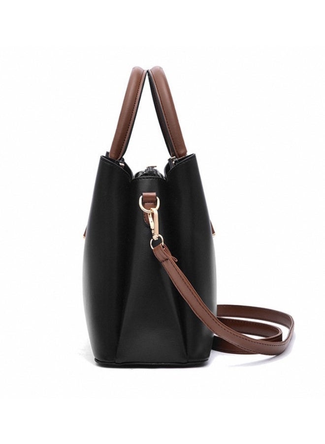 Aethvive Retro Elegant Handbag AdvancedWomen's Versatile Crossbody Bag, Ladies Large Capacity Shoulder Bag Handbag Clutch Tote Bags, Fashion Daily Commuting Sling Bag Side Bag for Girls College Students, for Women/Mother/Girl Friend Gift Leather Unique Chic All-match Large Capacity One Shoulder/Messenger Bag for Women/Mother/Girl Friend Gift Black - Image 2