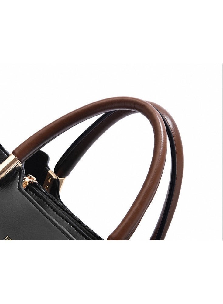 Aethvive Retro Elegant Handbag AdvancedWomen's Versatile Crossbody Bag, Ladies Large Capacity Shoulder Bag Handbag Clutch Tote Bags, Fashion Daily Commuting Sling Bag Side Bag for Girls College Students, for Women/Mother/Girl Friend Gift Leather Unique Chic All-match Large Capacity One Shoulder/Messenger Bag for Women/Mother/Girl Friend Gift Black - Image 5