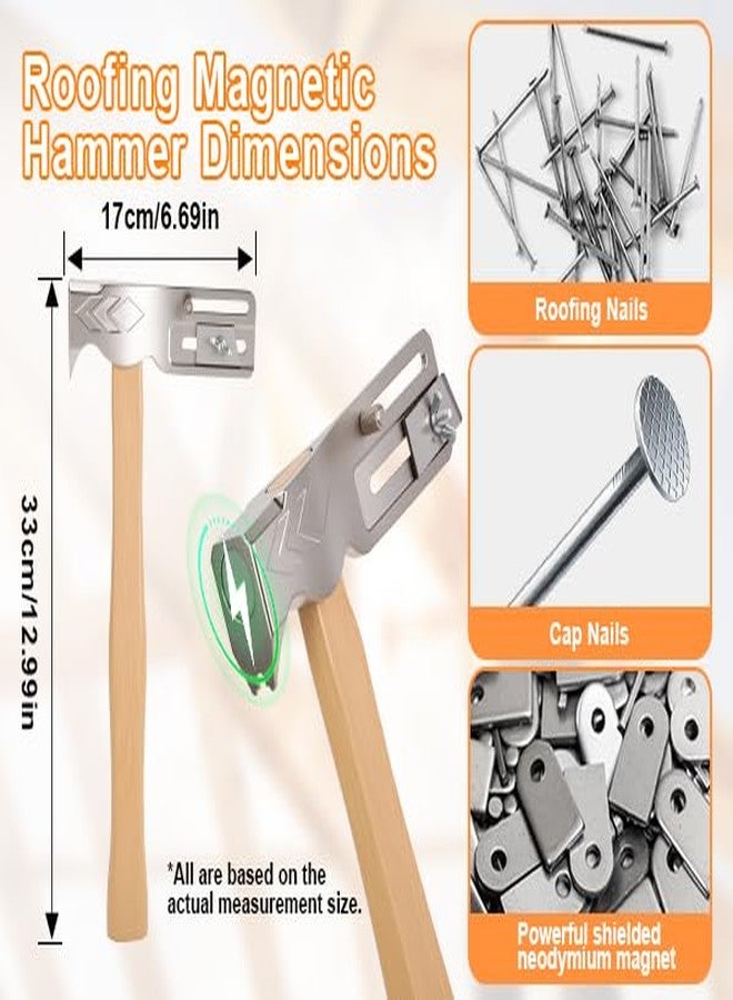 VINGVO Magnet Roofing Hatchet Hammer Tool for Roofing, Multi Function Magical Roofing Tool for Fast Installing of Roofing Nails and Felt Hats, Accessory for House Repairing - Image 5
