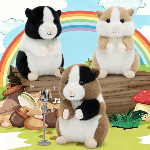 MorisMos Hamster Toys for Kids Girls Boys 87 Realistic Hamster Stuffed Animal Plushies Set Lifelike Small Stuffed Animals in Bulk for Baby Shower Birthday Party Decoration - Image 5